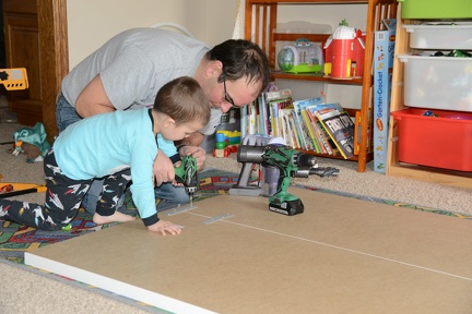 JB helping papa with Lego Table2